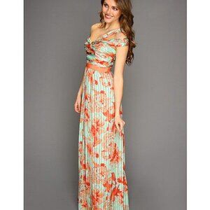 BCBG Inga Formal One shoulder Gown